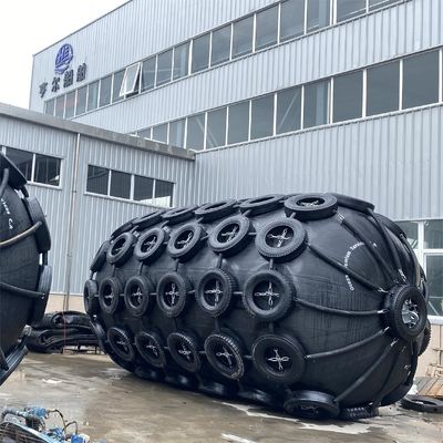品質 ISO17357 認定 BV CCS 水中浮遊保護用 50Kpa 80Kpa 内圧の気力ゴムフェンダー 工場