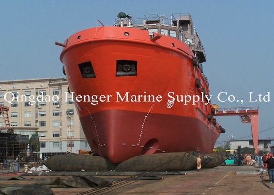 品質 ISO 14409 Certified Marine Rubber Airbag with 80kpa Working Pressure and Natural Rubber Material 工場