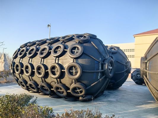 品質 安定した性能とHDG材料の黒/青の気圧ゴムフェンダー 工場