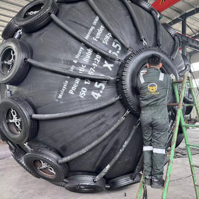 品質 塩水環境用 防腐気圧ゴムフェンダー 工場