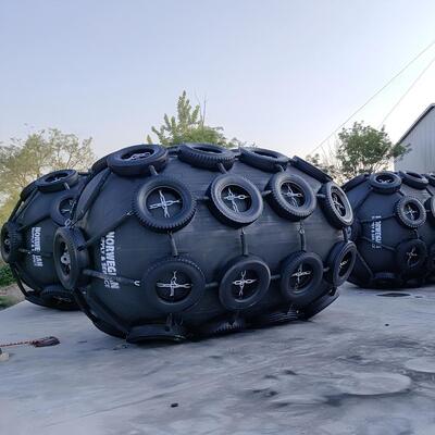 品質 Net Type Pneumatic Rubber Fender Diameter 0.5m To 4.5m Marine Fender System Designed To Provide Superior Dock Protection 工場