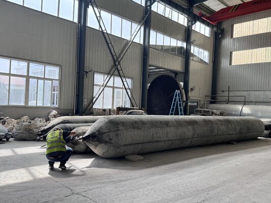 品質 Anti Corrosion Marine Rubber Airbag for Long Term Saltwater Service with 0.8-3 M Diameter 工場