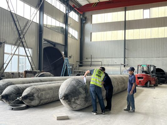 品質 Marine Rubber Airbag with Rapid Inflation Manifold for Simultaneous Multi Unit Operation in 0.8-3 M Diameter 工場