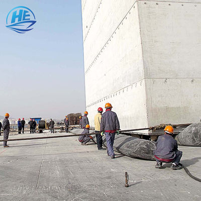 品質 海洋のゴム製エアバッグの高圧海洋海難救助の空輸袋を進水させる船 工場