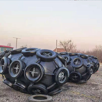 品質 0.3-4.8 M の利用可能なサイズと船のフェンダーアプリケーションのための50kpa & 80kpa の圧力でカスタマイズされた空気性ゴムフェンダー 工場