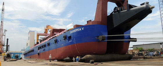 品質 船の進水のための頑丈なD1.0m*L10mの膨脹可能な海洋のエアバッグ 工場