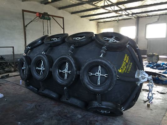 品質 船の保護60% Nuturalゴム製空気の海洋のフェンダー2x3.5m 50Kpa 工場