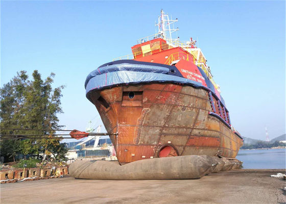 品質 多層構造のヘビーデューティーマリンラバーエアバッグ、直径0.8～3m、船舶進水・サルベージ用 工場