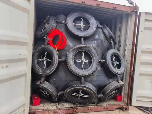 品質 タイヤの網が付いているISO17357横浜のタイプ空気のゴム製 フェンダー 工場